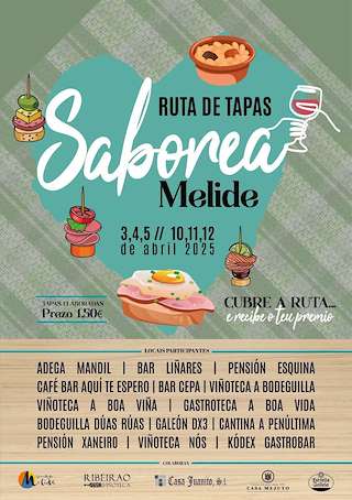 Fechas, información, programa, cartel, imágenes, mapa y ubicación de Ruta de Tapas Saborea  en  Melide