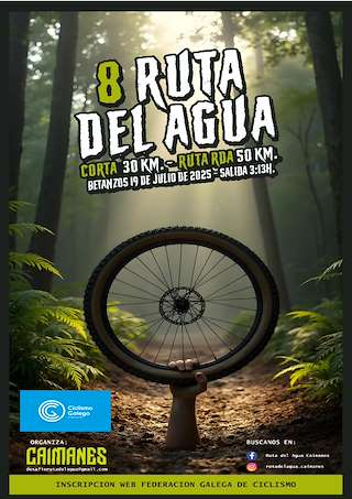 Fechas, información, programa, cartel, imágenes, mapa y ubicación de VIII Ruta del Agua Caimanes BTT  en  Betanzos