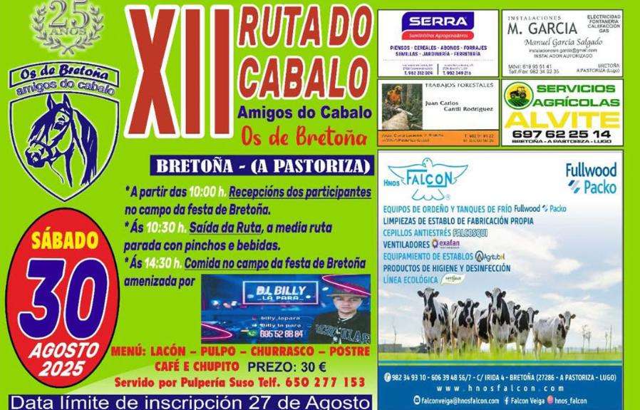 XII Ruta do Cabalo de Bretoña (2025) en A Pastoriza
