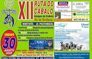Fechas, información, programa, cartel, imágenes, mapa y ubicación de XII Ruta do Cabalo de Bretoña  en  A Pastoriza