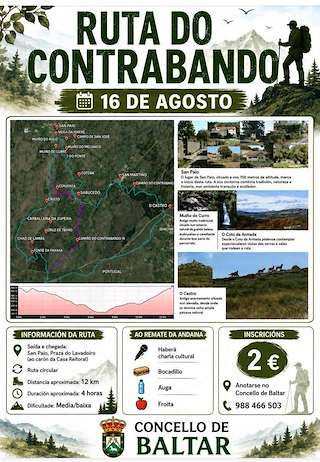 Fechas, información, programa, cartel, imágenes, mapa y ubicación de Ruta do Contrabando  (2026) en Baltar