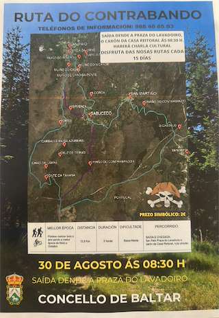 Fechas, información, programa, cartel, imágenes, mapa y ubicación de Ruta do Contrabando   en  Baltar