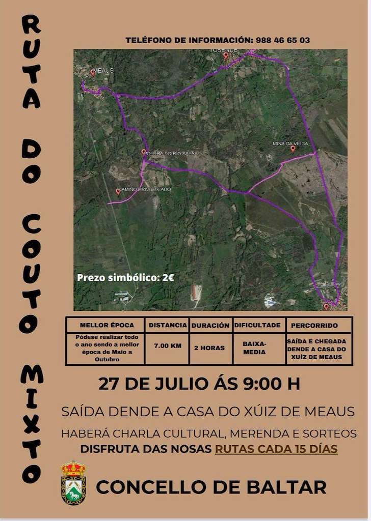 Ruta do Couto Mixto (2025) en Baltar