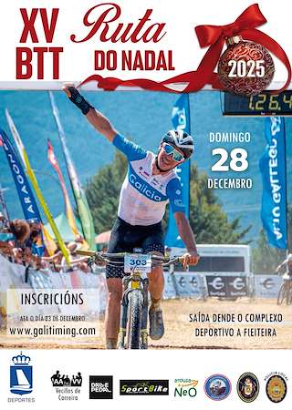 Fechas, información, programa, cartel, imágenes, mapa y ubicación de XV Ruta de Navidad BTT (2025) en Ribeira