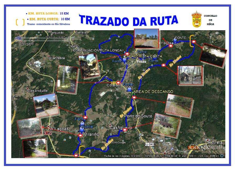 Ruta do río Silvaboa en Piñor