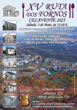 Fechas, información, programa, cartel, imágenes, mapa y ubicación de XV Ruta dos Fornos de Celavente  en  O Bolo