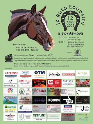 Fechas, información, programa, cartel, imágenes, mapa y ubicación de IX Ruta Ecuestre   en  A Pontenova