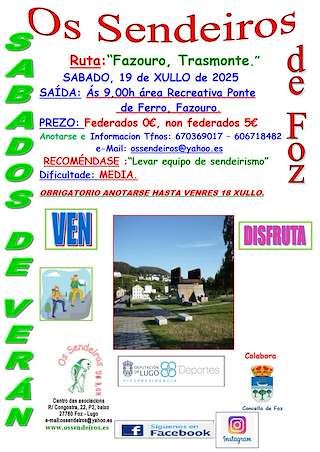 Fechas, información, programa, cartel, imágenes, mapa y ubicación de Ruta Fazouro Trasmonte  en  Foz