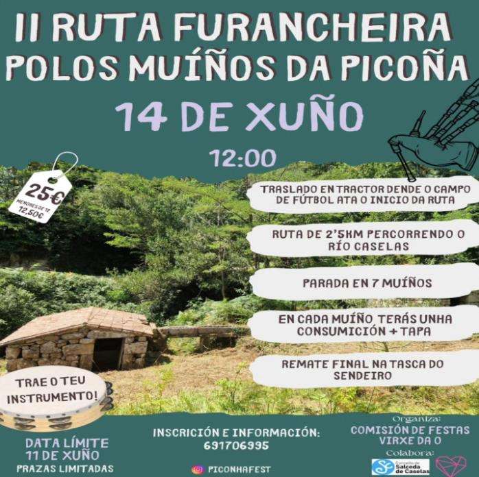 II Ruta Furancheira polos Muíños da Picoña (2026) en Salceda de Caselas