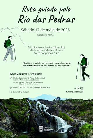 Fechas, información, programa, cartel, imágenes, mapa y ubicación de Ruta Guiada polo Río das Pedras  en  A Pobra do Caramiñal