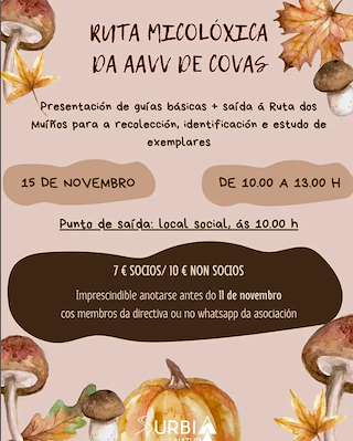 Ruta Micolóxica da Aavv de Covas