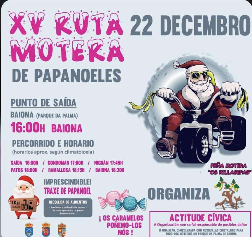 XV Ruta Motera de Papanoeles en Baiona