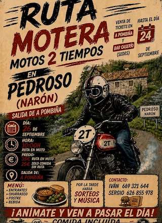 Fechas, información, programa, cartel, imágenes, mapa y ubicación de Ruta Motera de Pedroso (2026) en Narón