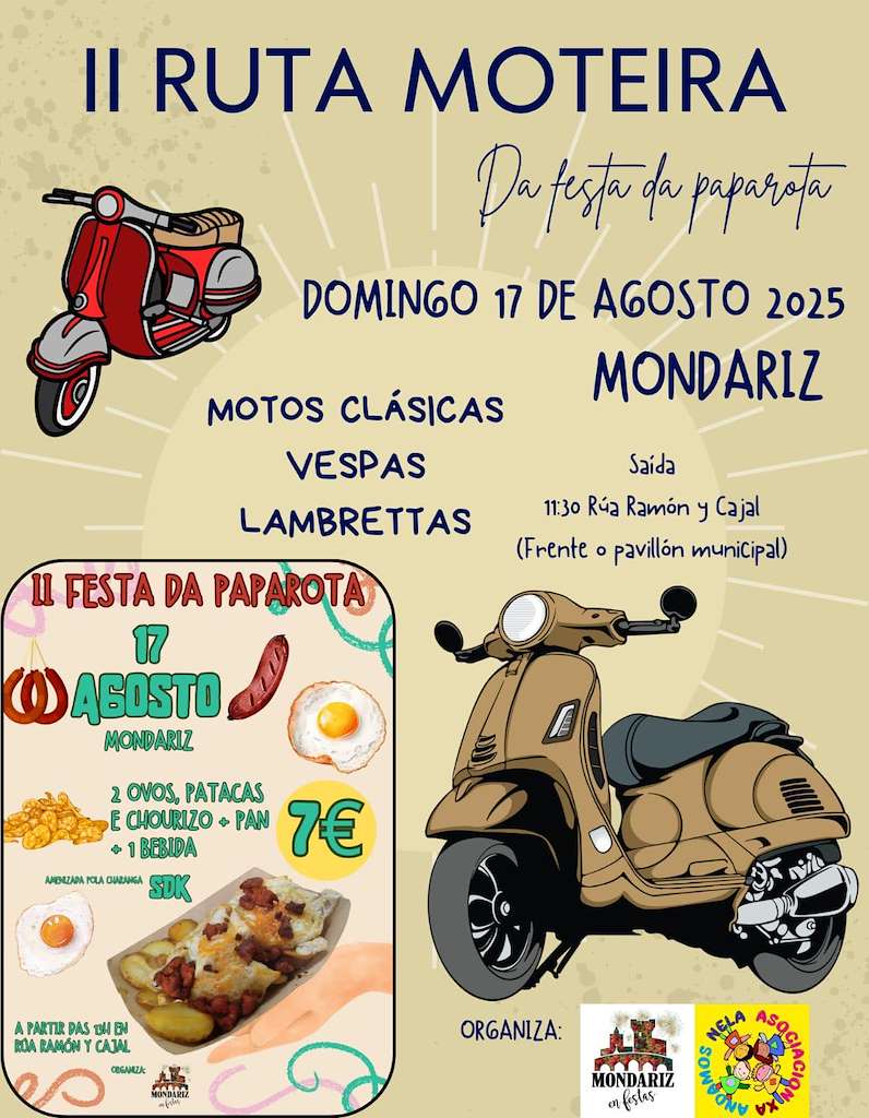 II Ruta Motera - II Festa da Paparota (2025) en Mondariz