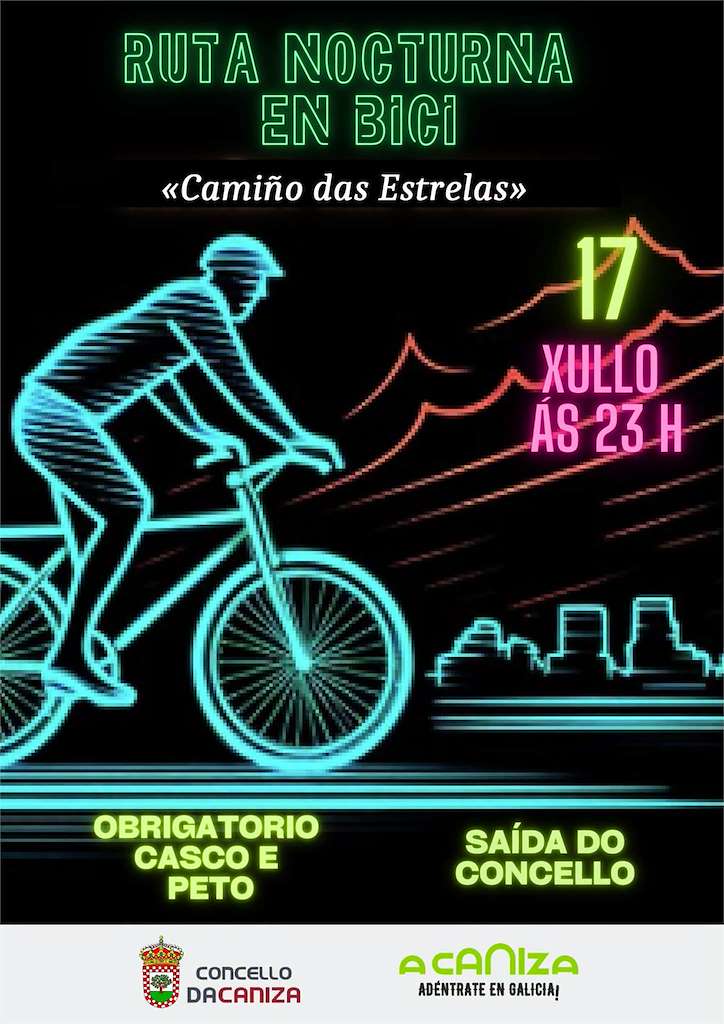 Ruta Nocturna en Bici (2026) en A Caniza