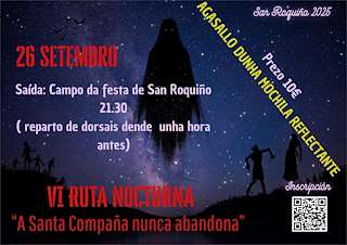 Fechas, información, programa, cartel, imágenes, mapa y ubicación de VI Ruta Nocturna (2025)  en  Lousame