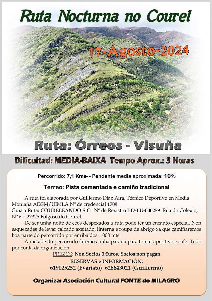 Ruta Nocturna no Courel en Folgoso do Courel