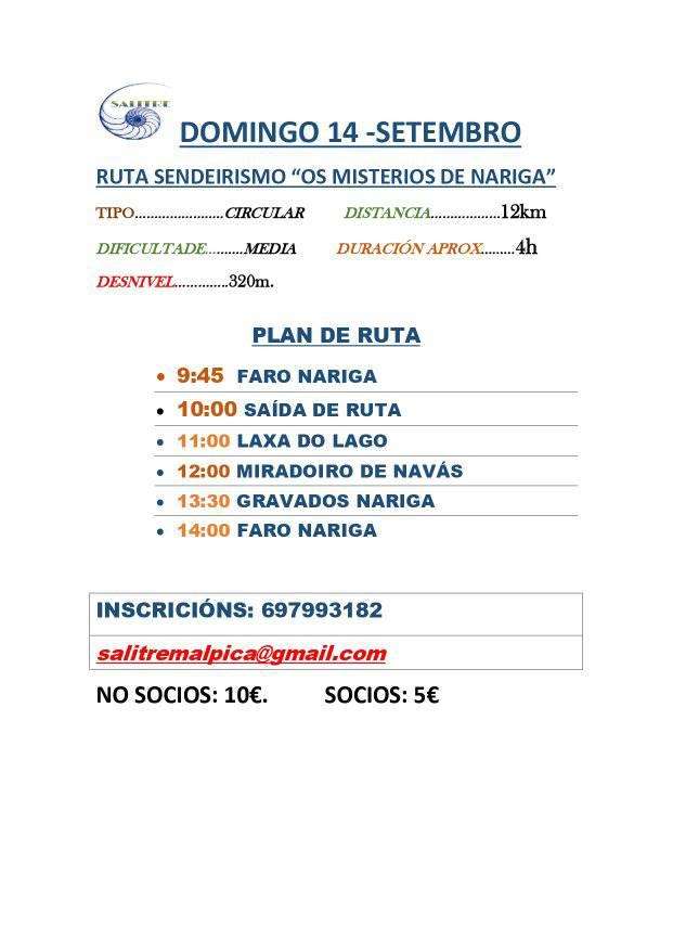 Ruta Os Misterios de Nariga en Malpica de Bergantiños