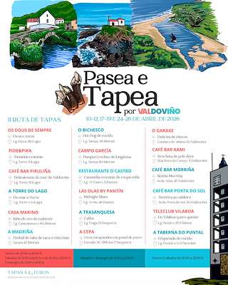 Fechas, información, programa, cartel, imágenes, mapa y ubicación de II Ruta Pasea e Tapea (2026) en Valdoviño