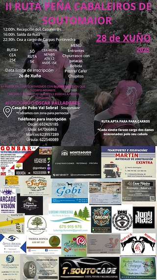 Fechas, información, programa, cartel, imágenes, mapa y ubicación de II Ruta Peña Cabaleiros  en  Soutomaior