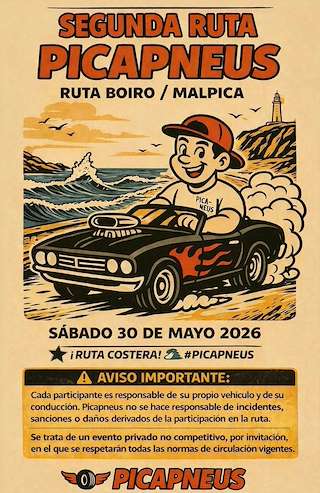 Fechas, información, programa, cartel, imágenes, mapa y ubicación de II Ruta Picapneus (2026)  en  Boiro