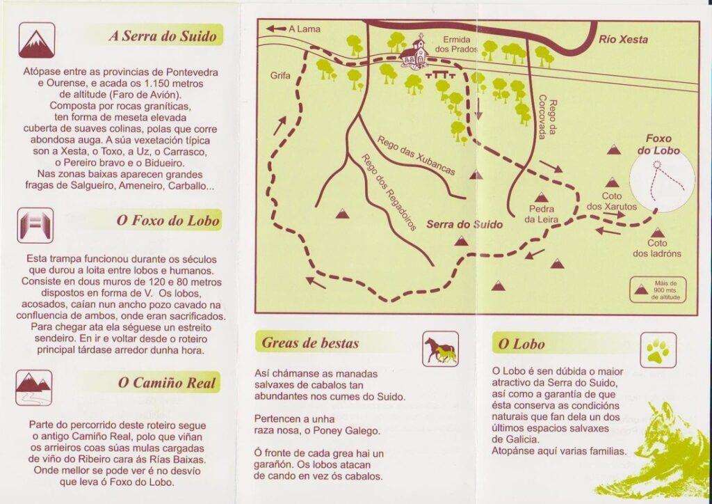 Ruta Tralos Pasos do Lobo en A Lama