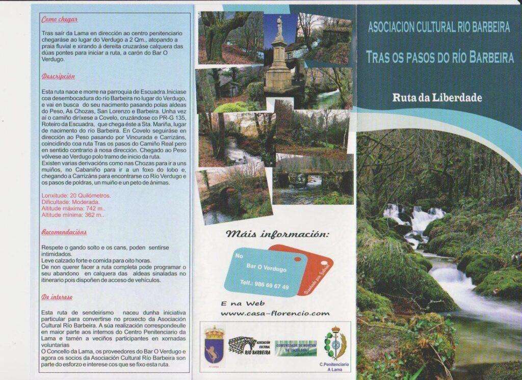 Ruta Tralos Pasos do Río Barbeira (Ruta da Liberdade) en A Lama