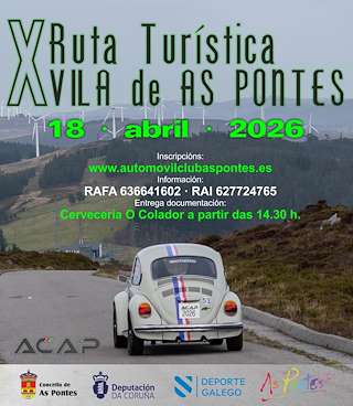 Fechas, información, programa, cartel, imágenes, mapa y ubicación de X Ruta Turística (2026) en As Pontes de García Rodríguez