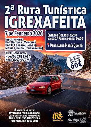 Fechas, información, programa, cartel, imágenes, mapa y ubicación de II Ruta Turística Igrexafeita (2026)  en  San Sadurniño