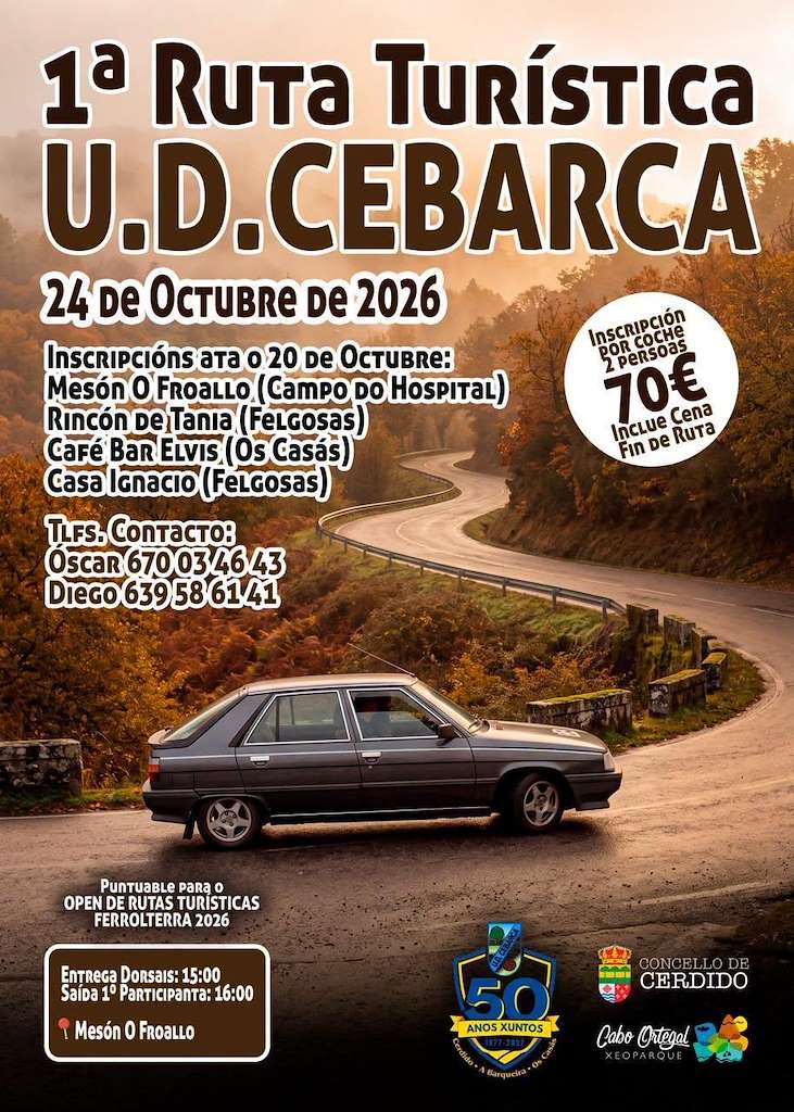 I Ruta Turística U.D. Cebarca (2026) en Cerdido