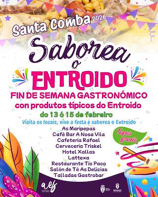 Fechas, información, programa, cartel, imágenes, mapa y ubicación de Saborea o Entroido  (2026)  en  Santa Comba