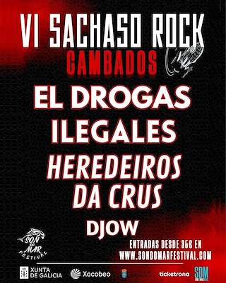 Fechas, información, programa, cartel, imágenes, mapa y ubicación de VI Sachaso Rock - Son do Mar  en  Cambados