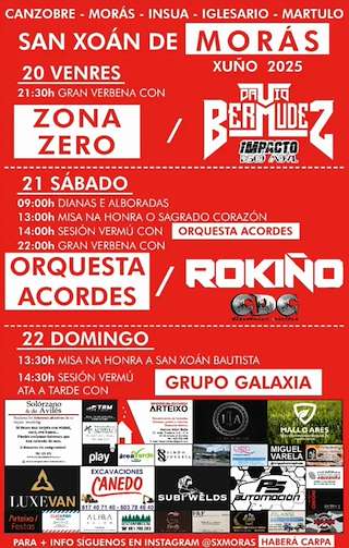 Fechas, información, programa, cartel, imágenes, mapa y ubicación de Sagrado Corazón de Jesús y San Xoán Bautista de Morás  en  Arteixo
