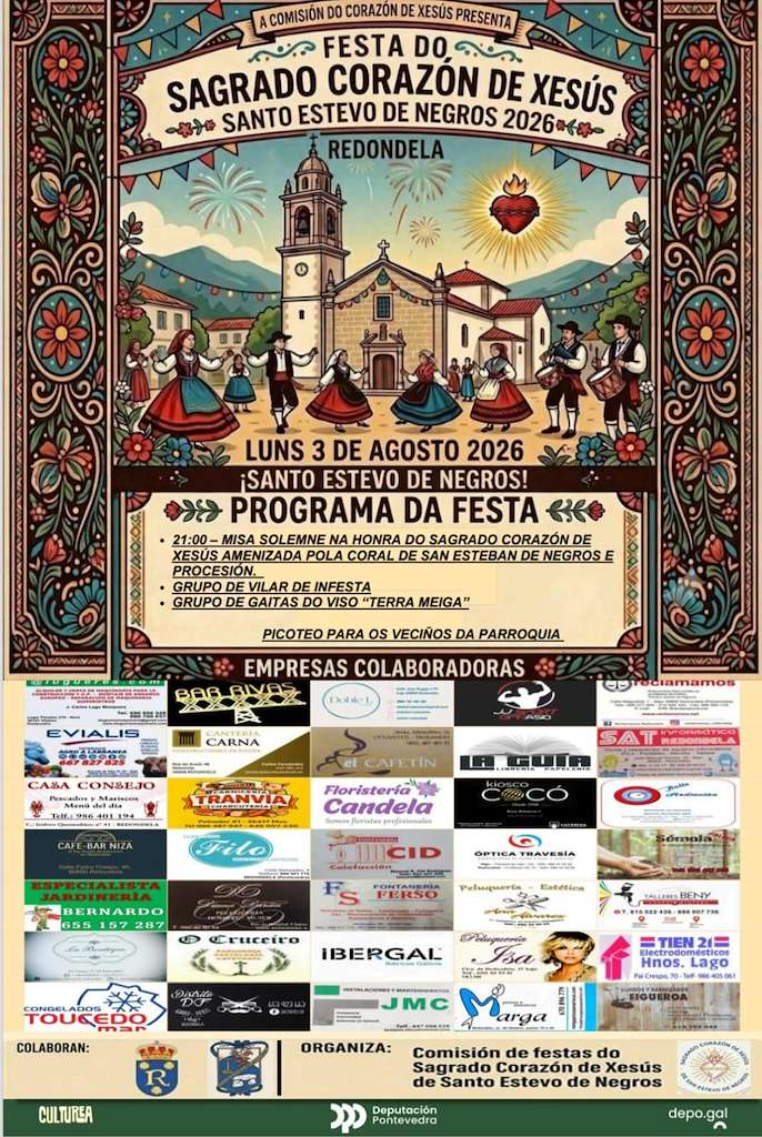Sagrado Corazón de Xesús de Santo Estevo de Negros (2026) en Redondela