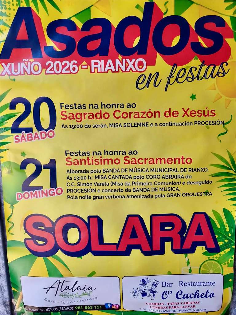 Sagrado Corazón de Xesús e Santísimo Sacramento de Asados en Rianxo