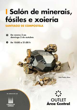 Fechas, información, programa, cartel, imágenes, mapa y ubicación de I Salón de Minerais, Fósiles e Xoiería  (2025)  en  Santiago de Compostela