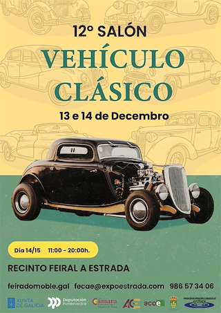 Fechas, información, programa, cartel, imágenes, mapa y ubicación de XII Salón del Vehículo Clásico (2025)  en  A Estrada