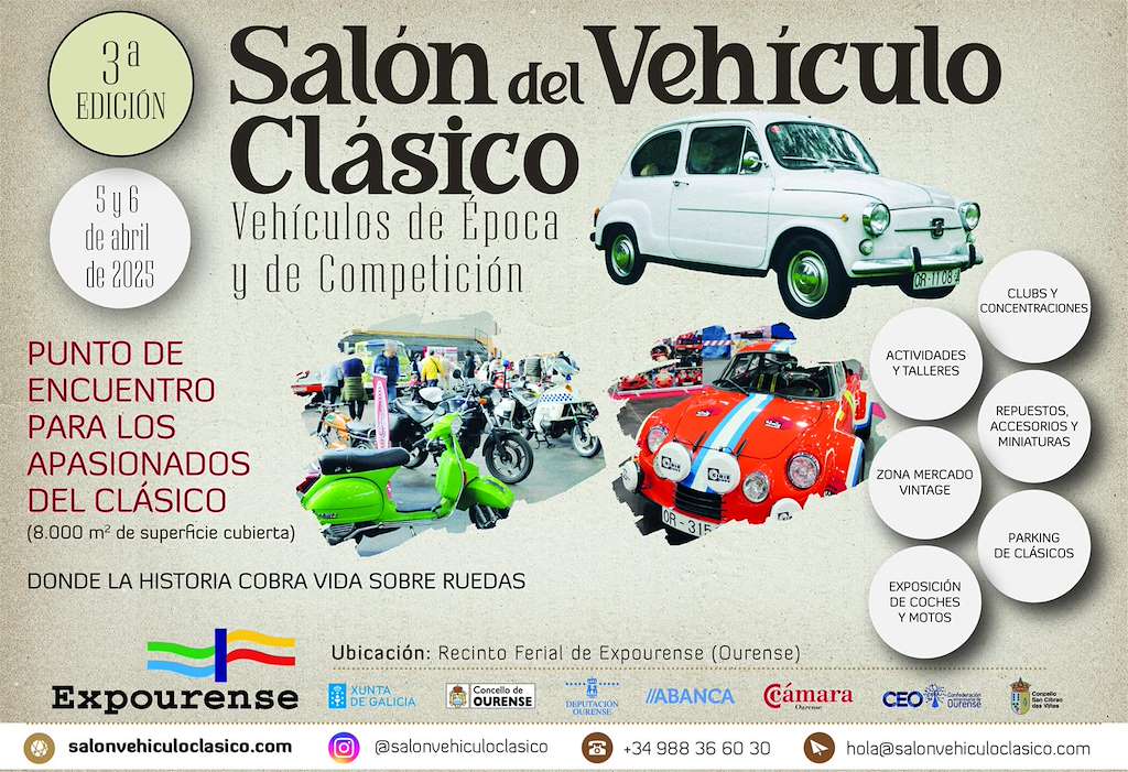 III Salón del Vehículo Clásico (2025) en Ourense