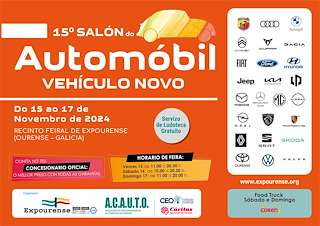 Fechas, información, programa, cartel, imágenes, mapa y ubicación de XV Salón del Vehículo Nuevo   en  Ourense
