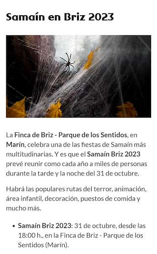 Samaín de Briz  en Marín