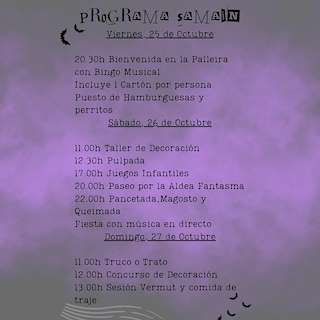 Samaín no Solpor Camper Park en Sober