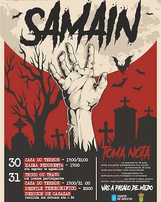 Fechas, información, programa, cartel, imágenes, mapa y ubicación de Samaín (2025)  en  A Estrada