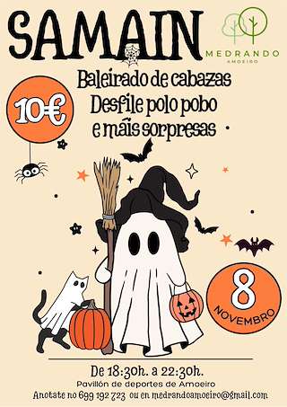 Fechas, información, programa, cartel, imágenes, mapa y ubicación de Samaín (2025)  en  Amoeiro