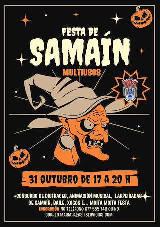 Fechas, información, programa, cartel, imágenes, mapa y ubicación de Samaín  (2025)  en  Arbo