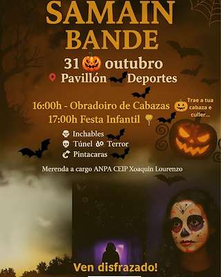 Fechas, información, programa, cartel, imágenes, mapa y ubicación de Samaín (2025)  en  Bande