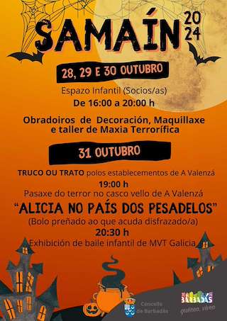 Fechas, información, programa, cartel, imágenes, mapa y ubicación de Samaín (2025)  en  Barbadás