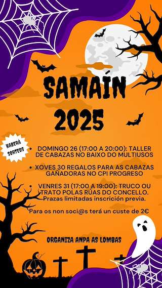 Fechas, información, programa, cartel, imágenes, mapa y ubicación de Samaín (2025)  en  Catoira