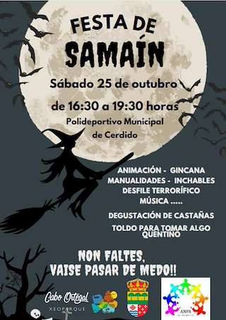 Fechas, información, programa, cartel, imágenes, mapa y ubicación de Samaín  (2025)  en  Cerdido