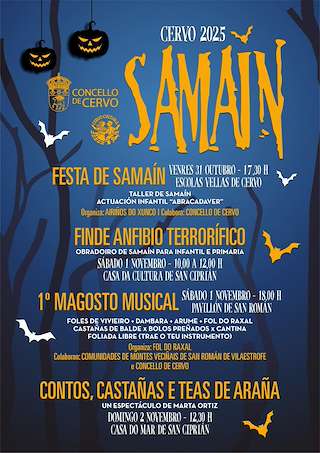 Fechas, información, programa, cartel, imágenes, mapa y ubicación de Samaín (2025)  en  Cervo
