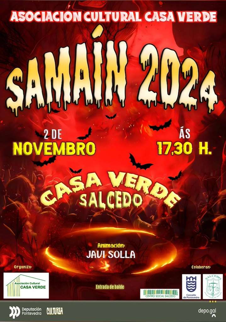 Samaín da Asociación Cultural Casa Verde de Salcedo en Pontevedra